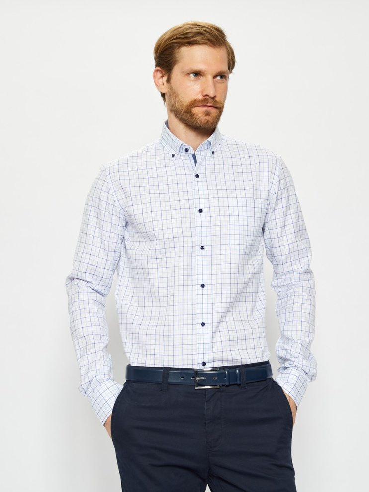 Сорочка муж. дл. рук. GROSTYLE PURE COTTON SS017150