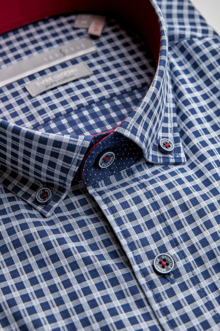Сорочка муж. кр. рук. GROSTYLE PURE COTTON SS016707
