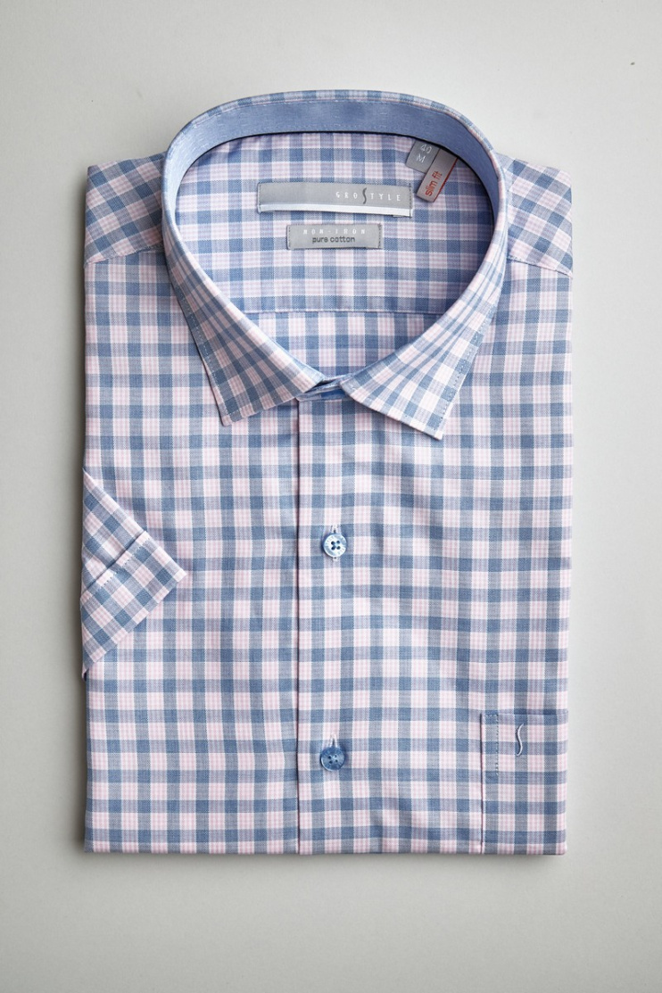 Сорочка муж. кр. рук. GROSTYLE PURE COTTON SS017046